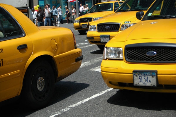 Jednakowy kolor taksówek w gminie