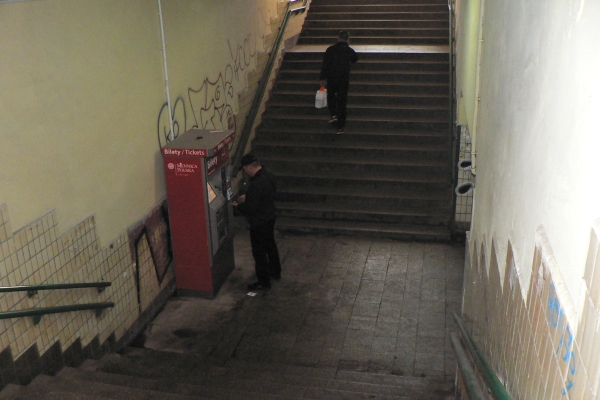 Przejście podziemne w Pruszkowie zamknięte