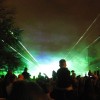 Lasery i światła na otwarcie parku