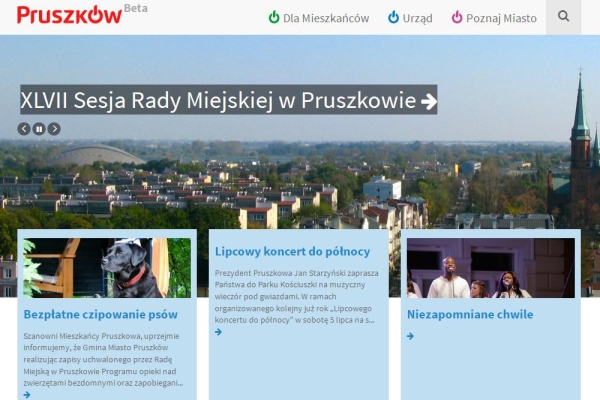 Pruszkowski urząd ma nową stronę www